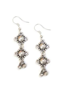 Rajwada Jaali Antique Oxidized Silver Necklace Set image 4