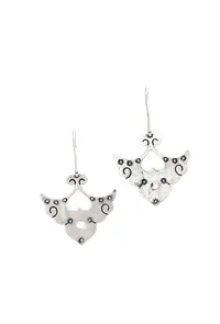 Leaf Brass Earrings image 2