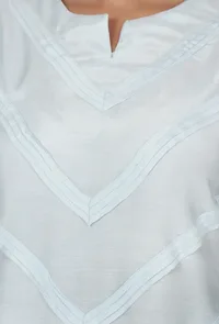 Set Of 2: Grey Cotton Kurta & Pant Set image 5