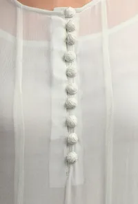 Tea Green Flared Kurta With Sequin Embroidery image 4