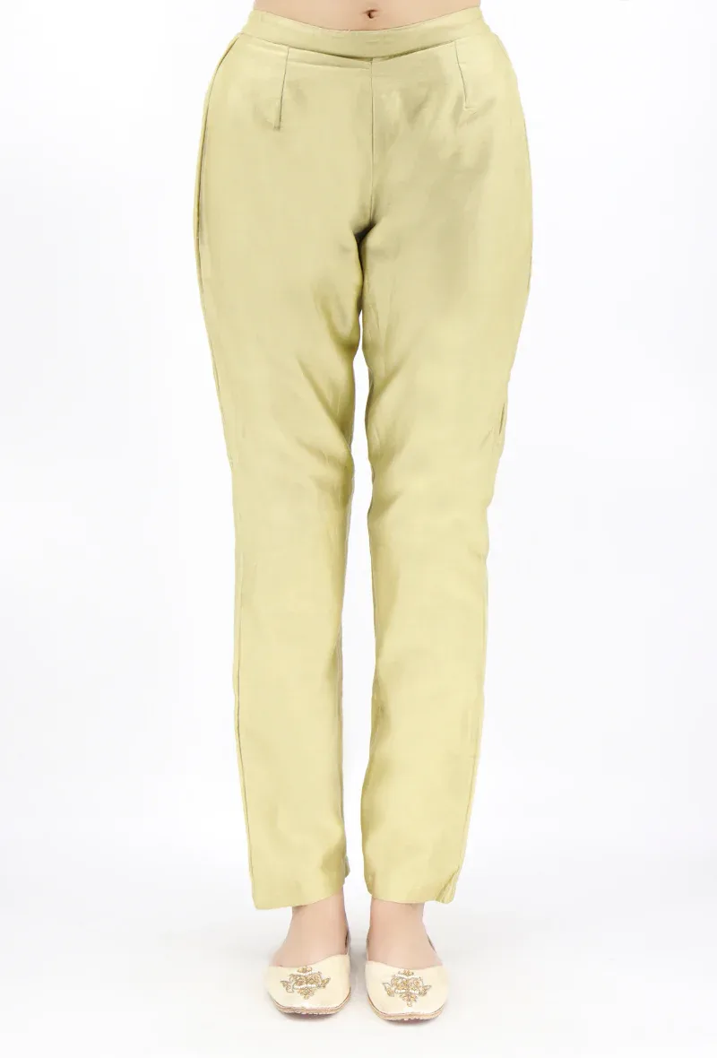 Mint Green Chaneri Straight Pant