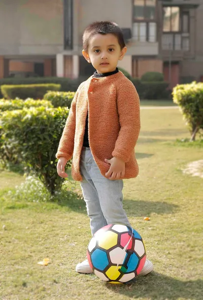 Husky Brown Hand Knitted Sweater