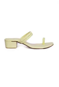 Cream White Knotted Cruelty Free Leather Sandals image 5