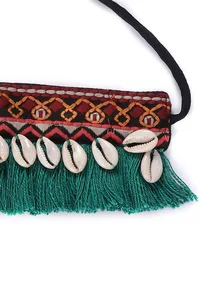 Emerald Green Thread Kutch Choker image 4