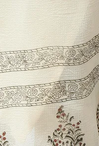 The Floral Off White Kota Dupatta image 3