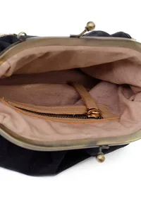 Prussian Black Embellished Clutch Bag image 6