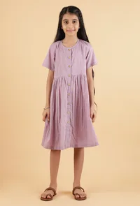 Light Purple Mulmul Dress image 1