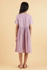 Light Purple Mulmul Dress image 4