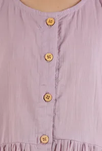 Light Purple Mulmul Dress image 5