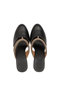 Black Sunheri Braided Block Heels image 1