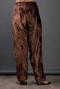 brown velvet plain  salwar image 4