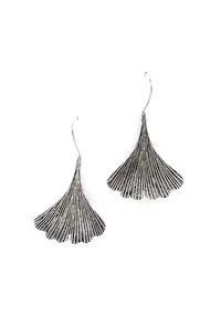 All Lines Brass Earrings image 2