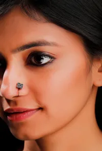 Silver Ancient Motif Nosepin image 1