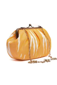 Tuscan Yellow Ikat Clutch Bag image 3