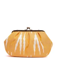 Tuscan Yellow Ikat Clutch Bag image 4