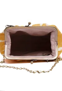 Tuscan Yellow Ikat Clutch Bag image 5