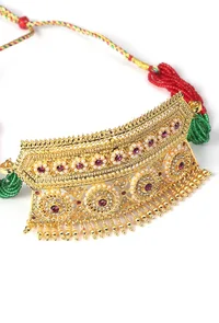 Regal Ruby Kundan Choker Necklace image 3