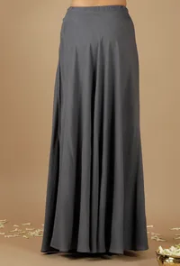 Set Of 2: Bandhani One-Shoulder Asymmetrical Kurta & Skirt image 6