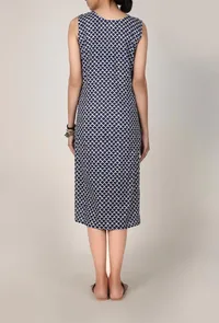Straight Fit Midi Bagru Dress image 3
