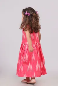 Pink Ikat Flared Dress image 3