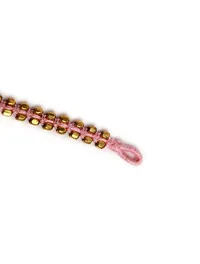 Set Of 2- Maryam Pink German Silver Anklets image 5