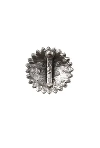 Dahlia Oxidized Flower Stud Earrings image 4