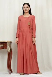 Organic Cotton Peach Angrakha image 2