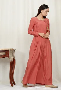 Organic Cotton Peach Angrakha image 4