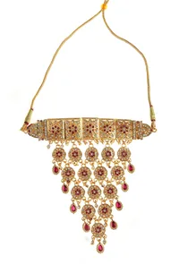 Temple Style Ruby Necklace Set image 2