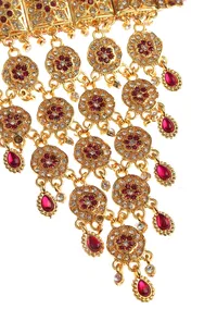 Temple Style Ruby Necklace Set image 4