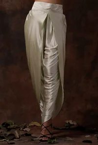 Mint Green Satan Dhoti image 2