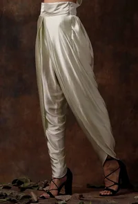 Mint Green Satan Dhoti image 3