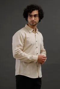 Pink Cotton Slim Fit Shirt image 2