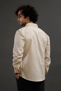 Pink Cotton Slim Fit Shirt image 3