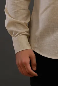 Pink Cotton Slim Fit Shirt image 5