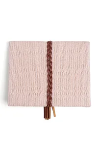 Mistrose White Raffia Weave Pouch Bag image 3