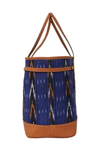 Blue Ikat Tote Bag image 2