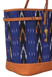 Blue Ikat Tote Bag image 4