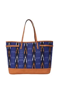 Blue Ikat Tote Bag image 5