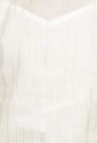 Set of 2: Snow White Cotton Anarkali Kurti with Flared Pants image 5