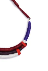 Avery Black Thread Choker Tribal Necklace image 3