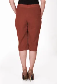 Hand-woven Brown culotte image 3