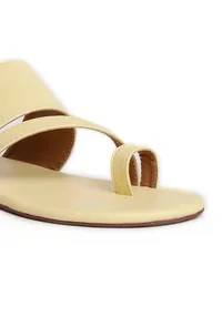 White Cream Cruelty Free Leather Sliders image 6