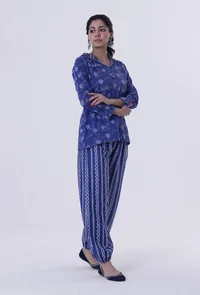 Blue Cotton Top image 3