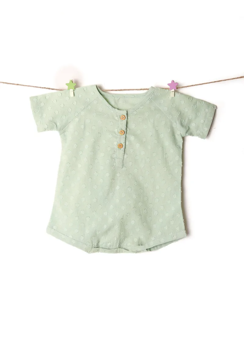 Delicate Light Green Cotton Tee