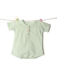 Delicate Light Green Cotton Tee image 1