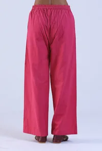 Pink Cotton Women Pant image 4