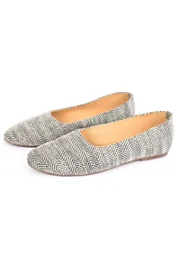 Black Zig Zag Pure Hemp Flats image 4