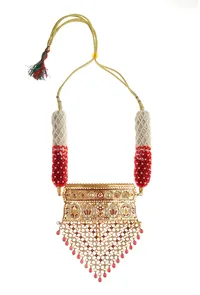 Luxury Ruby Pearl Statement Necklace image 2