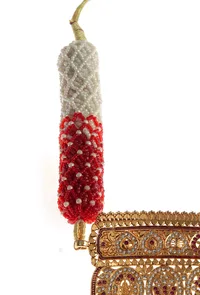 Luxury Ruby Pearl Statement Necklace image 4